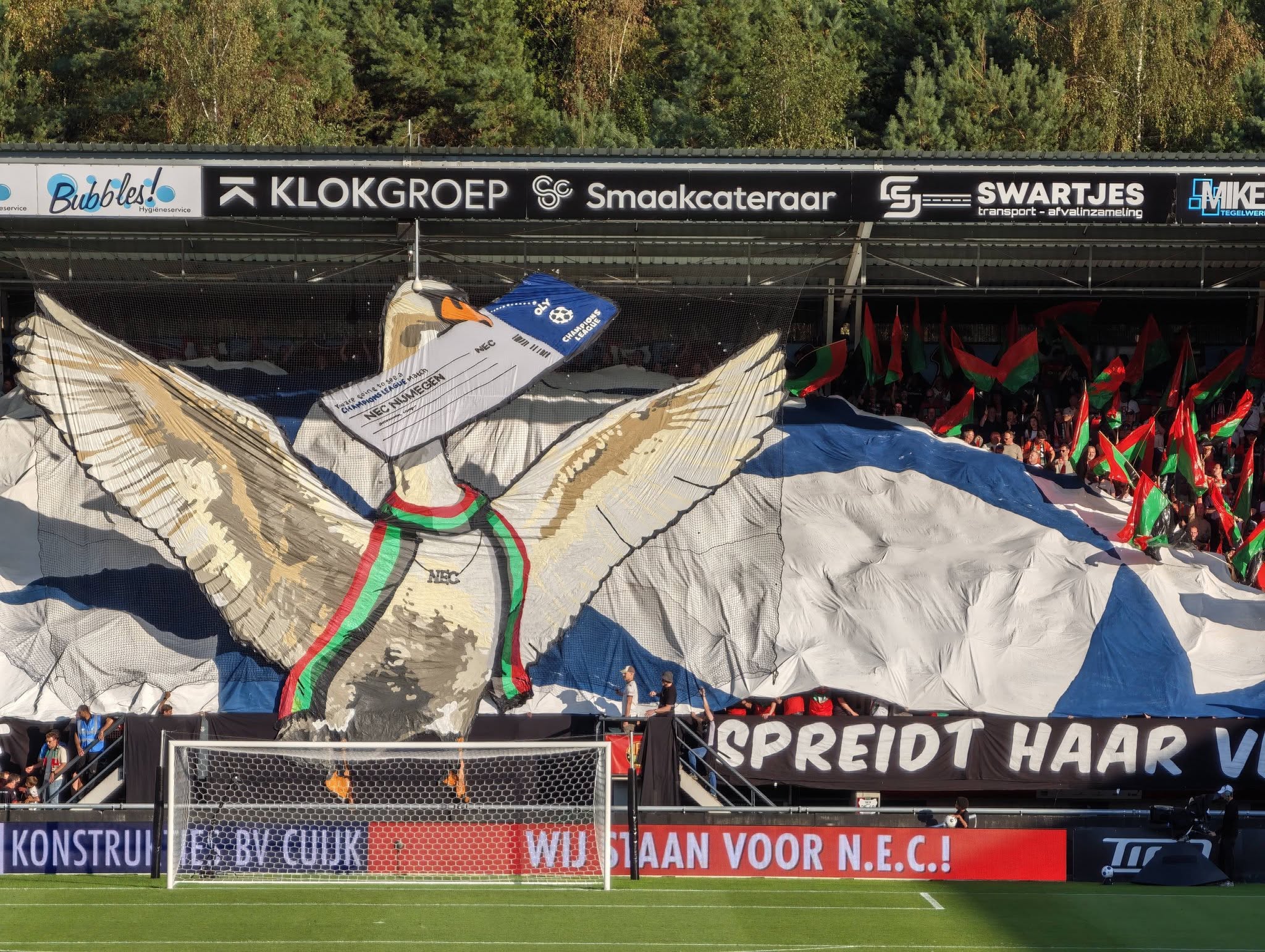 Choreografie in einer Fußballkurve